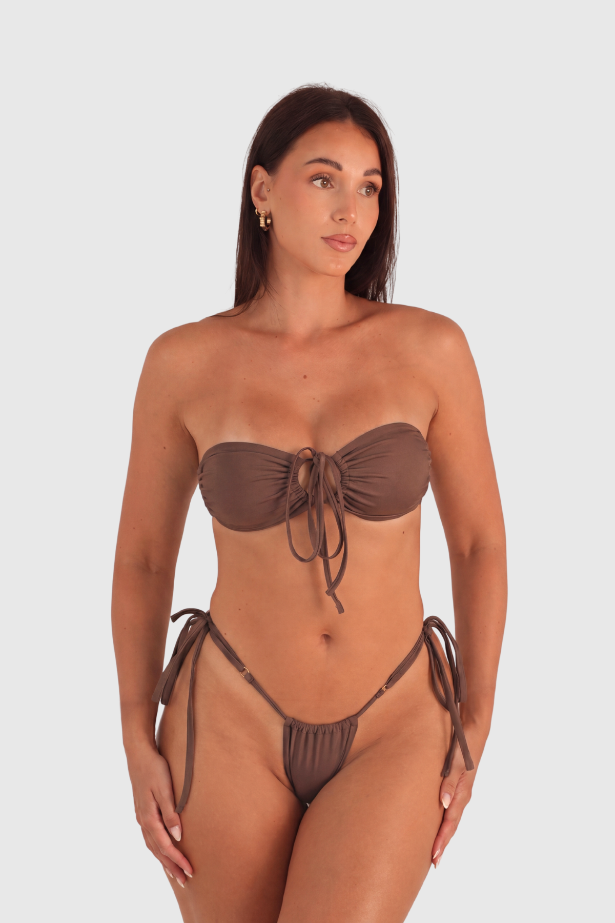 Haut de Bikini Ayuna – Brun choco