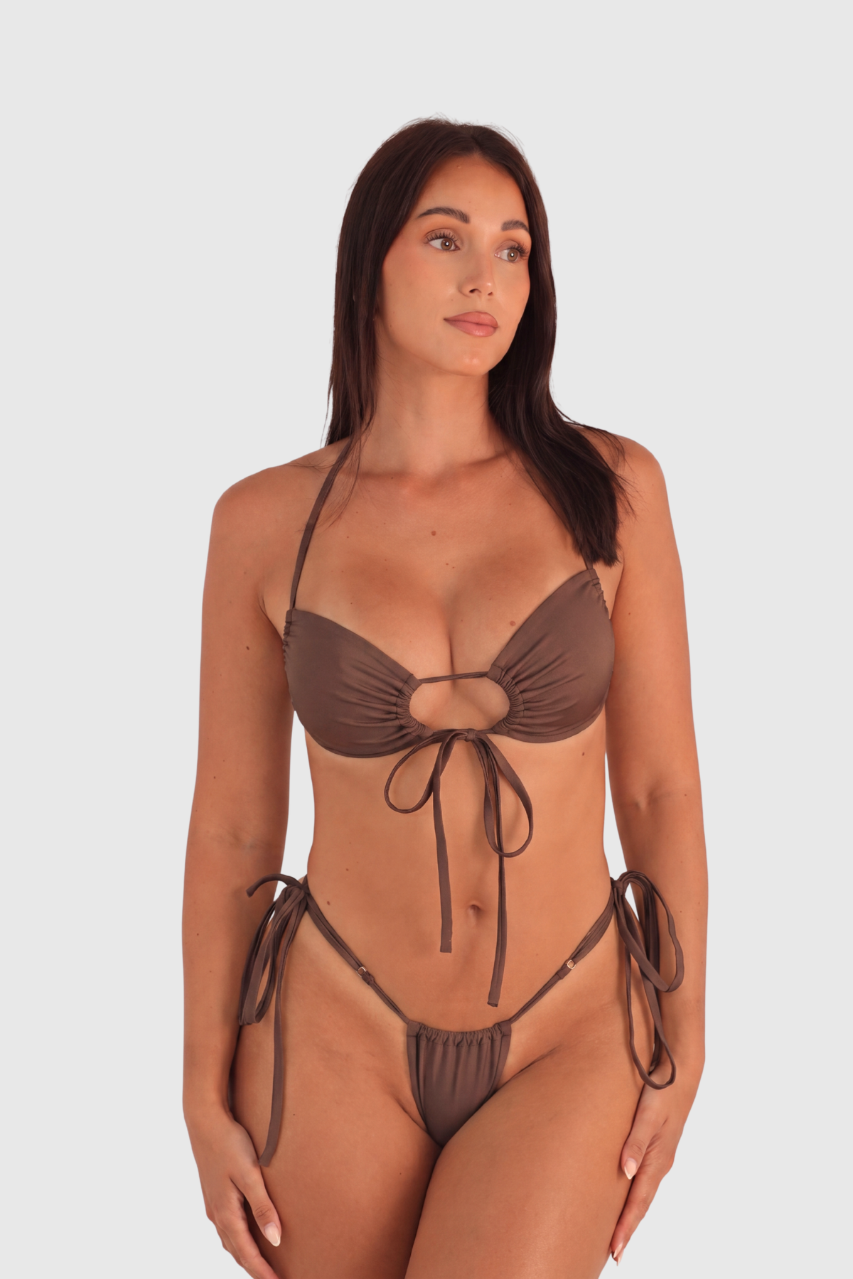 Haut de Bikini Ayuna – Brun choco