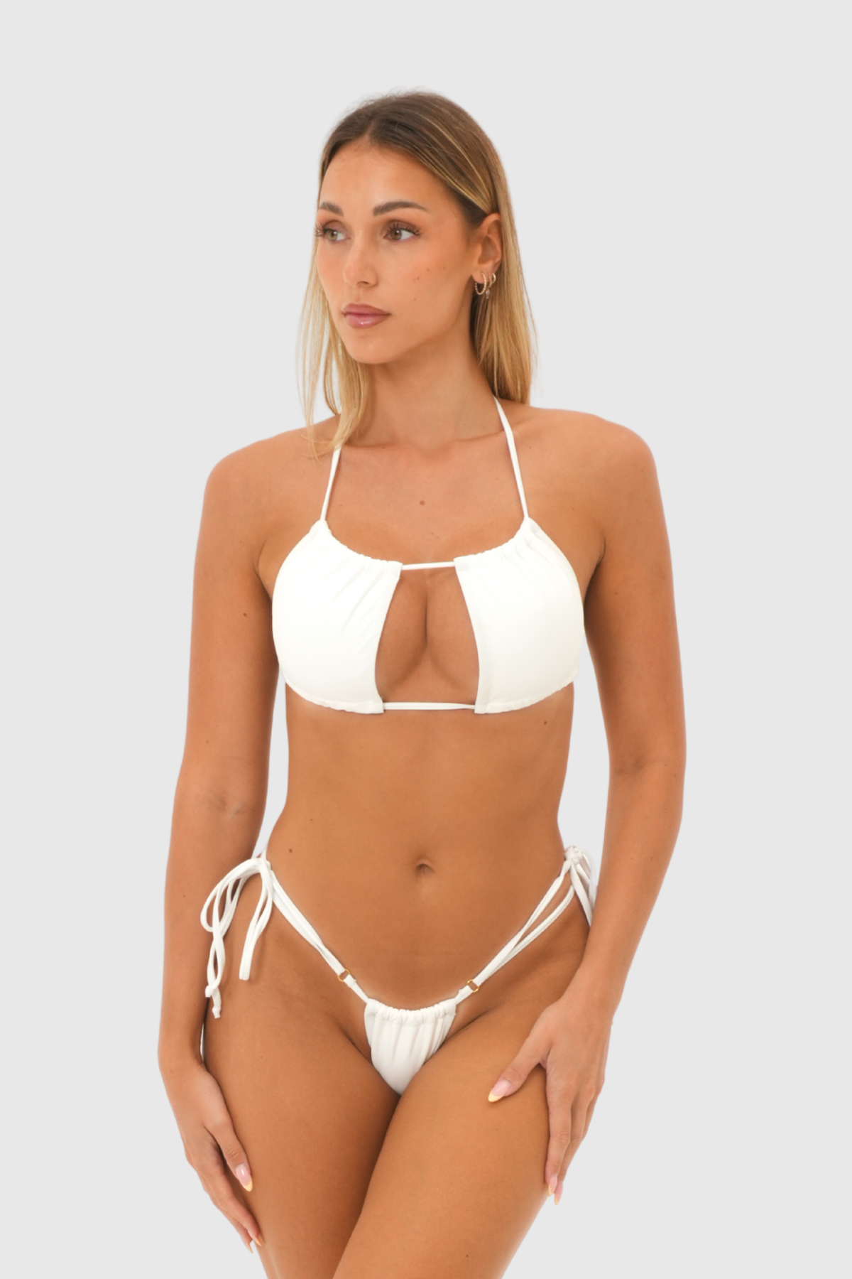 Haut de Bikini Ayuna – Blanc pur