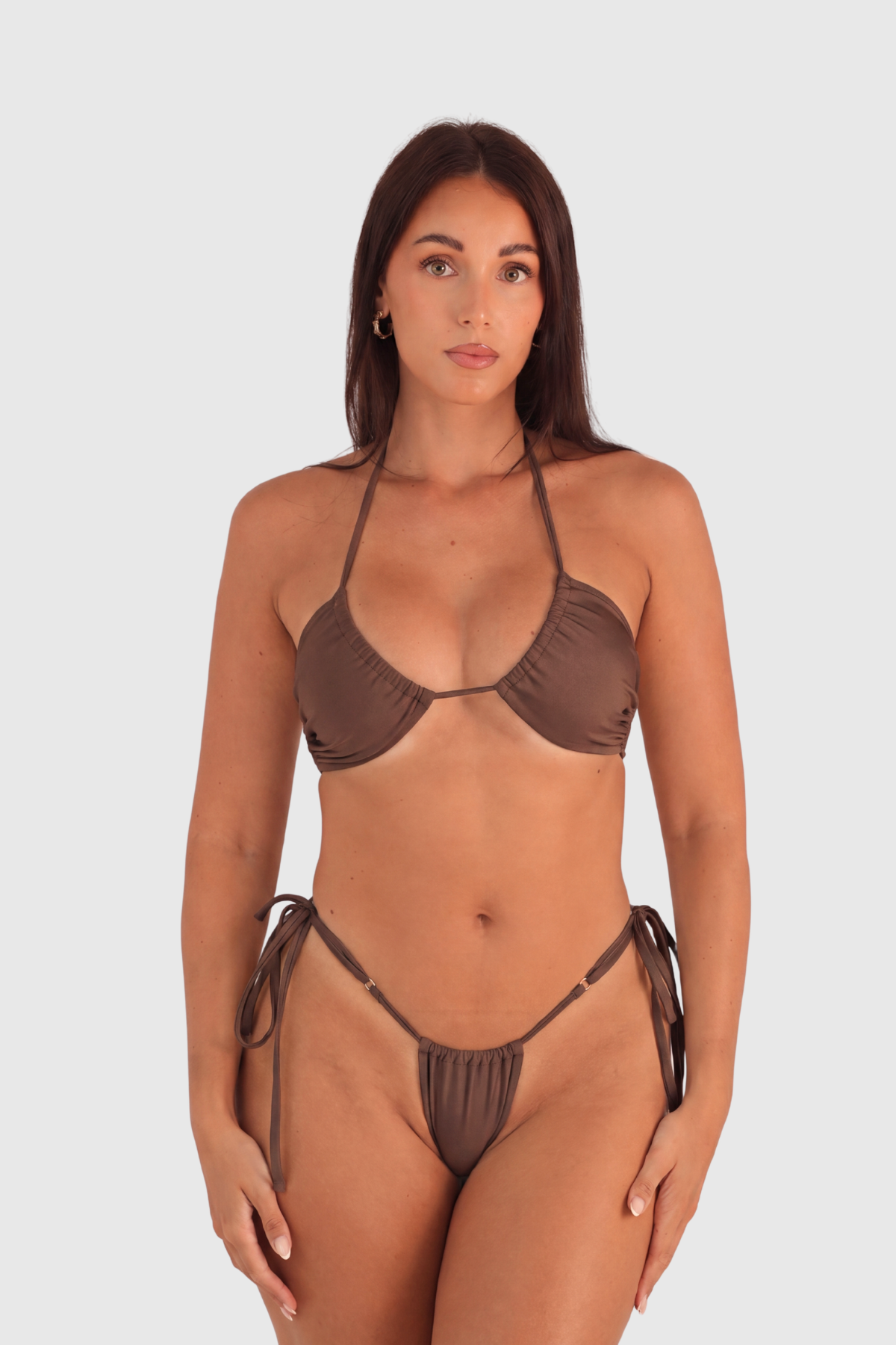 Haut de Bikini Ayuna – Brun choco