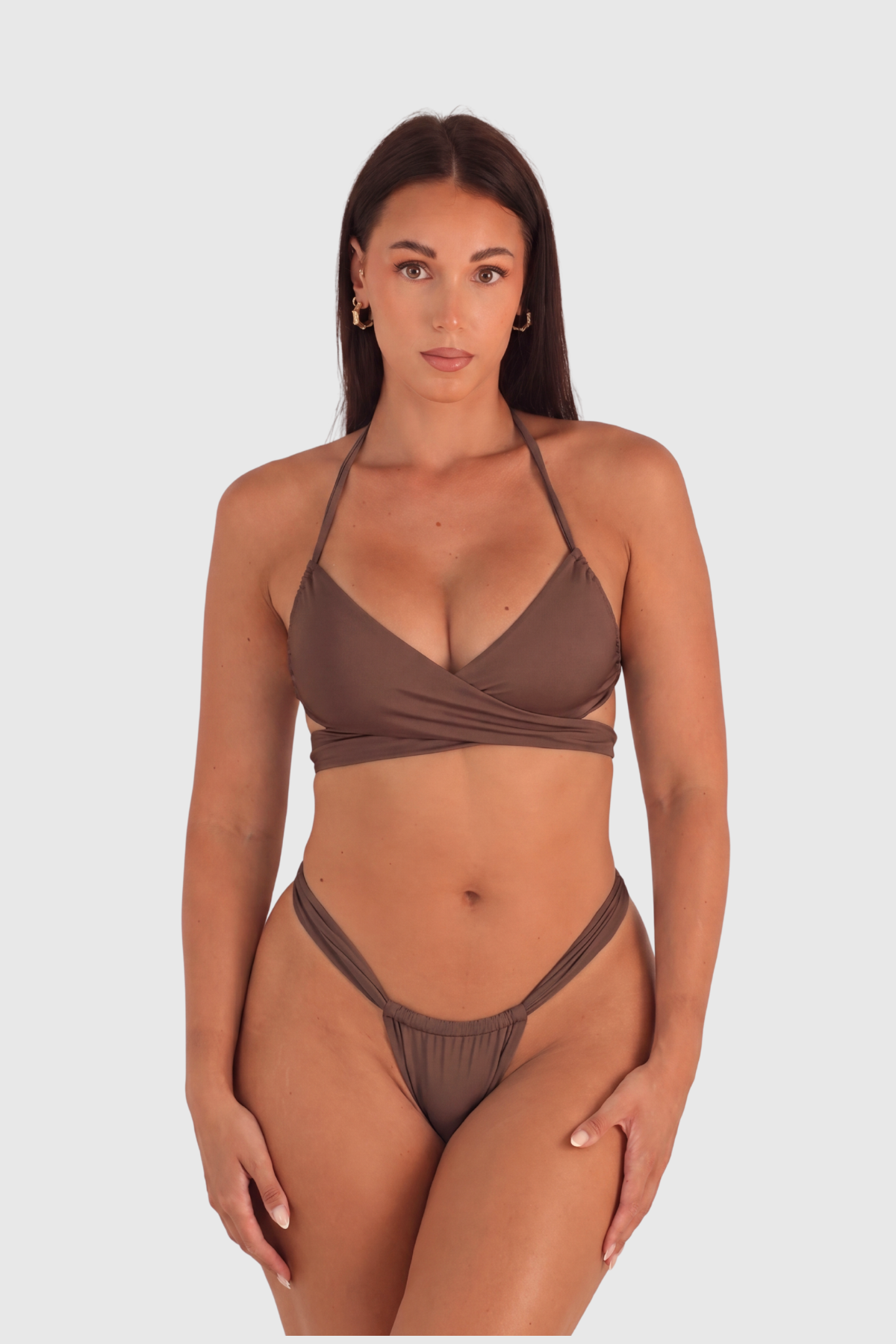 Java Bikini Top – Chocolate brown