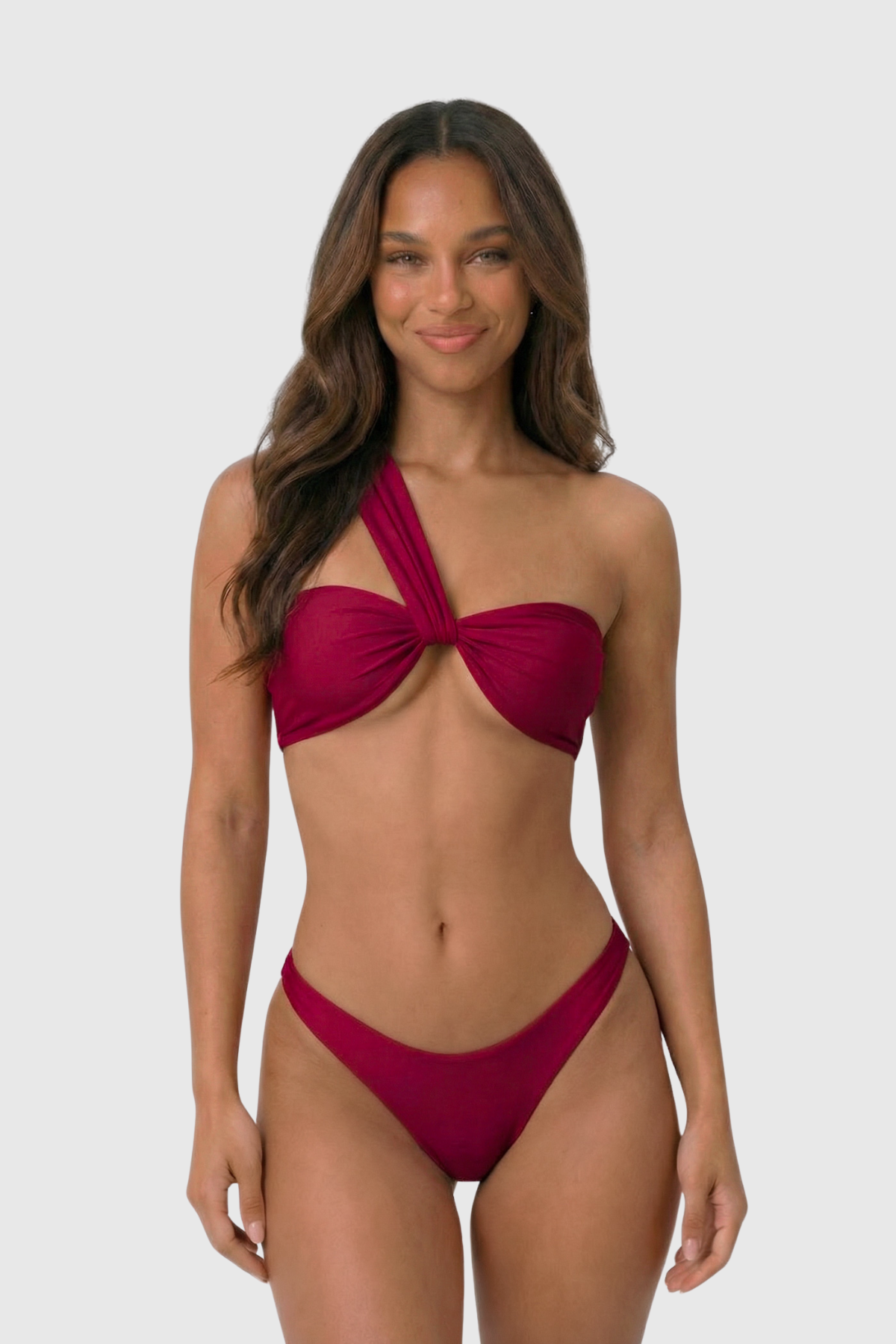 Nusa Bikini Top – Garnet Red 